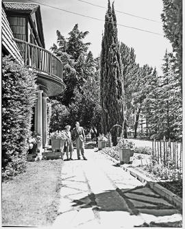 Bethlehem, 1946. Garden of private residence.