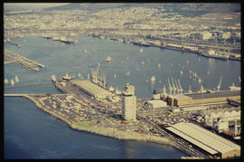 Cape Town. Aerial view of Table Bay Harbour.