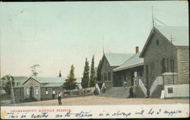 Graaff-Reinet, 1895. Railway station. (EH Short)