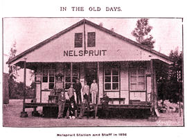 "Nelspruit, 1898. Station and staff."