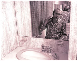 "1972. Blue Train bathroom."