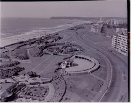 Durban, 1946. Aerial view of beachfront.