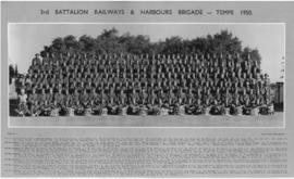 Bloemfontein, 1950. SAR&H Brigade, Third Battalion at Tempe. (Donated N Otto)