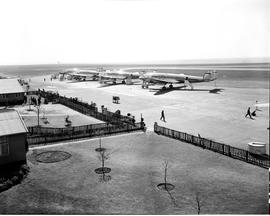 Johannesburg, August 1950. Palmietfontein Airport. SAA Lockheed Constellation name christening ce...