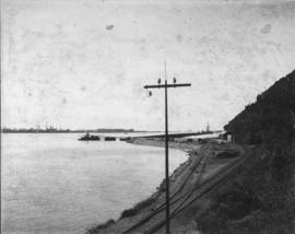 Durban, 18 August 1902. Reclamation of land on the Bluff side of Durban Harbour. Reclamation unde...