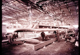 Johannesburg, 1934. SAR coach showing clerestory roof in Germiston workshop.