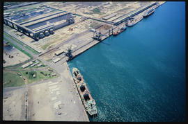 Richards Bay, 1986. Aerial view of Richards Bay Harbour. [Z Crafford]