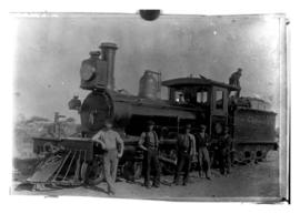 Machadodorp, 1897. Men posing at CGR 1st Class.