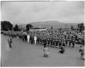 Pietermaritzburg, 18 March 1947. King George VI inspecting the guard.