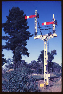 Signalling post.