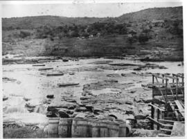 Circa 1902. Construction Durban - Mtubatuba: Site of the Tugela Bridge. (Album on Zululand railwa...