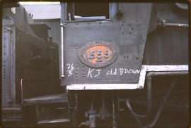Number plate of SAR Class 4AR No 1559.