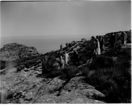 Cape Town, 21 April 1947. Royal family on top of Table Mountain.