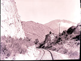 "Ceres district, 1950. Railway cutting between Wolseley and Ceres."