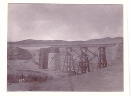 Transvaal, circa 1900. Repaired bridge over Ngodwana River during the Anglo-Boer War.