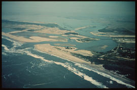 Richards Bay, August 1973. Aerial view of the larger bay area. [S Mathyssen]