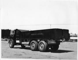 Johannesburg, 1950. SAR Thornycroft three-axle truck (possibly No MT4236) built in Langlaagte wor...