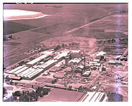 Springs, 1954. Aerial View of paper and pulp factory.