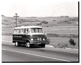 Durban district, 1966. SAR Mercedes Benz tour bus No MT6924.