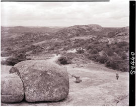 Matoppo Hills, Southern Rhodesia, 1952. View from the top.