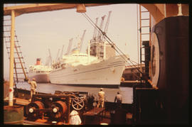 Durban, September 1965. 'Europa' in Durban Harbour.
