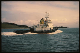 Richards Bay, November 1979. SAR tug 'FH Boltman' in Richards Bay Harbour. [Jan Hoek]