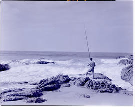 Port Shepstone district, 1946. Angling at Southport.