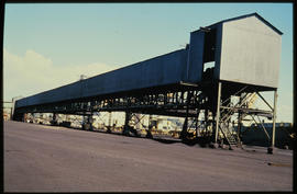 Port Elizabeth, September 1984. Manganese handling facility in Port Elizabeth Harbour. [Z Crafford]