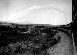 Tulbagh district, 1928. Train in Tulbaghkloof.