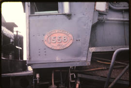 Number plate of SAR Class 4AR No 1558.