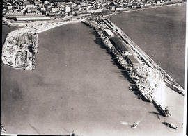 Port Elizabeth, 1936. Aerial view of Port Elizabeth harbour.