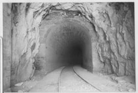Rosh Hanikra, Israel, 1989. View into the southern entrance of the southern tunnel on the Haifa -...