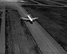 Johannesburg, circa 1979. Jan Smuts Airport. Aerial view of Airbus A300 on taxi way.