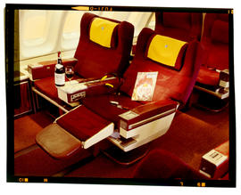 
First class seats in SAA Boeing 747.
