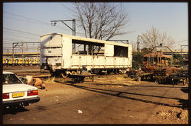 February 1995. Remnant of SAR type Z-1 wagon for use of transporting motor vehicles on the 'White...