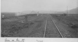 Vermaak, 1895. Loading ramp at siding. [EH Short]