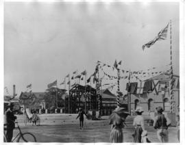 Durban, 1902. Decorations at the Point on occasion of the visit of Prince of Wales.