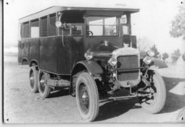 Circa 1926. SAR Thornycroft three-axle combination bus and truck No R22.