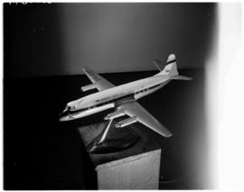 November 1959. Model of SAA Vickers Viscount ZS-CDT 'Blesbok'.