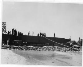 Durban. Construction of floating dock.