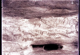 Rhodesia. Rock paintings, Chief Sow's grave.
