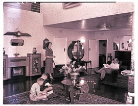 Springs, 1954. Residence interior.