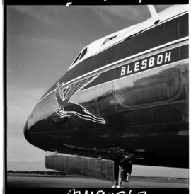 December 1958. Arrival of SAA Vickers Viscount ZS-CDT 'Blesbok'.