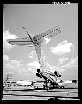 
SAA Boeing 727 ZS-DYM 'Tugela'. Tail.
