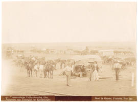 Circa 1900. Anglo-Boer War. 'Aankomst van troepen op Elandslaagte'. (Stoel en Groote, Pretoria)