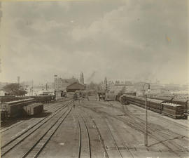 Durban. Railway yard at Durban station.