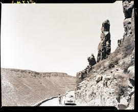 Beaufort West district, 1947. The 'Pillars' on road pass on the way to Loxton.