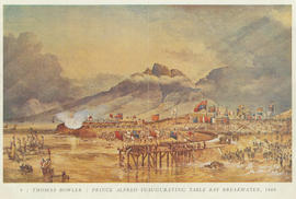 Cape Town, 1860. Prince Alfred inaugurating Table Bay breakwater.