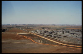 Bapsfontein, September 1984. Aerial view of Sentrarand marshalling yard. [T Robberts]