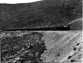 De Doorns. CGR passenger train in Hex River pass.